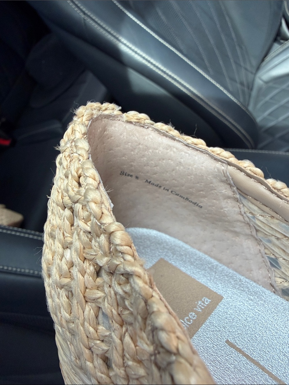 Dolce Vita Braided Raffia Loafers in Natural Tan - Picture 6 of 10